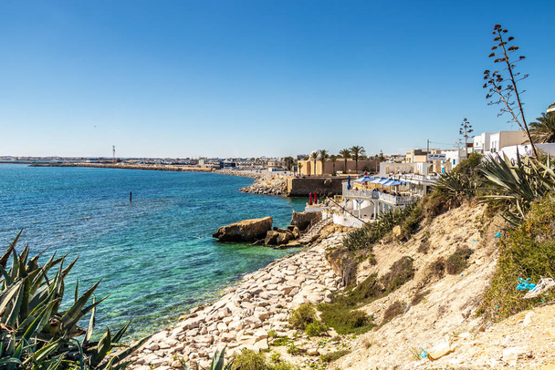 Пляж Махдия Сити в Тунисе. Северная Африка - Фото, изображение