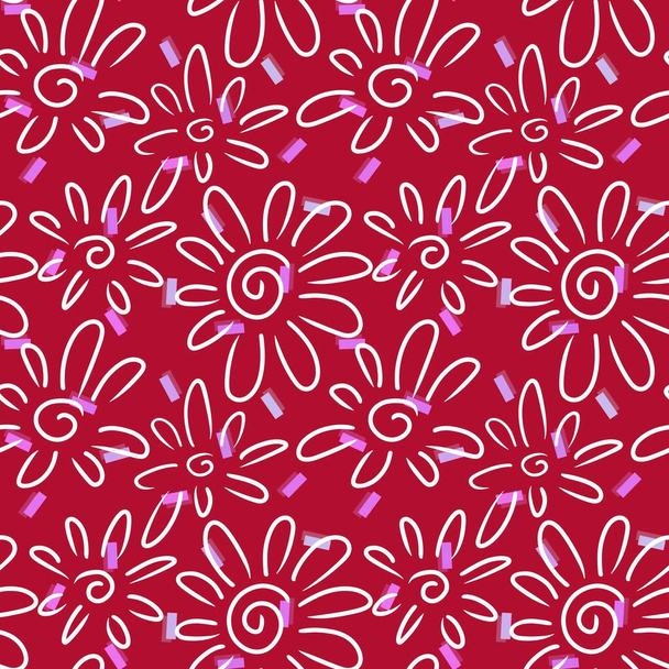 Floral seamless flower pattern for fabrics and textiles and packaging and gifts and cards and linens and kids. High quality photo - Foto, afbeelding