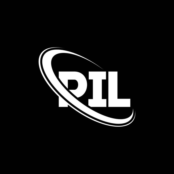 PIL logo. PIL letter. PIL letter logo design. Initials PIL logo linked with circle and uppercase monogram logo. PIL typography for technology, business and real estate brand. - Vector, Image