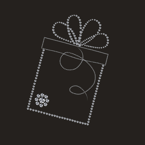 Стокова ілюстрація: розкішна марка з подарунковою коробкою
 - Фото, зображення