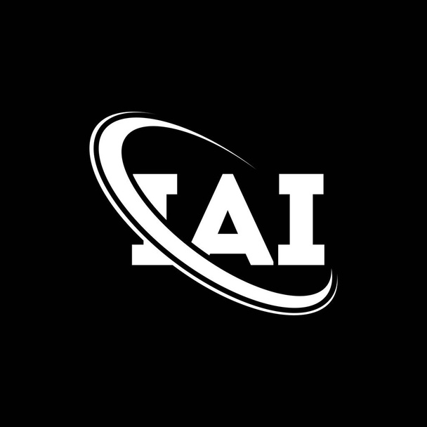 IAI-logo. IAI-brief. IAI letter logo ontwerp. Initialen IAI logo gekoppeld aan cirkel en hoofdletters monogram logo. IAI typografie voor technologie, business en vastgoed merk. - Vector, afbeelding