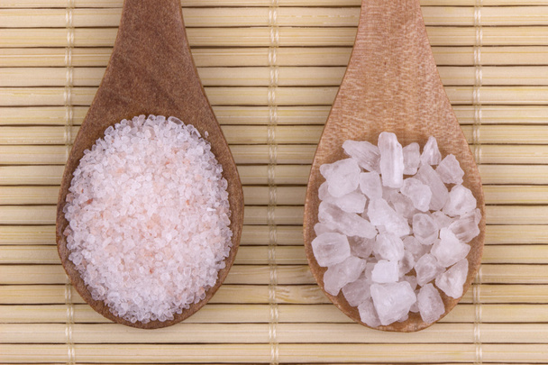 Гімалайський сіль і морської солі - Фото, зображення