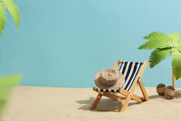 Sommerstimmung, Urlaub und Entspannung im Sommer, Raum für Texte - Foto, Bild