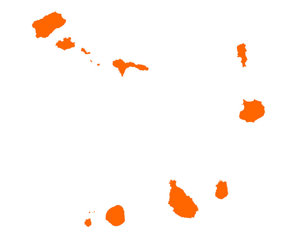 Zöld-foki Köztársaság Térkép - Vektor, kép