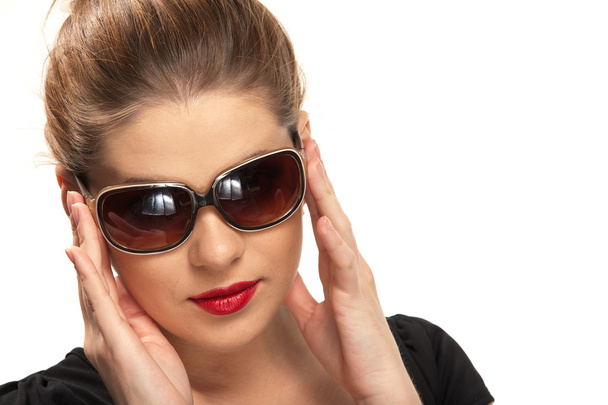 Womanish portrait with sunglasses - Foto, immagini