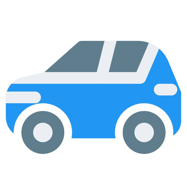 A small and efficient vehicle, city car. - Vector, Image