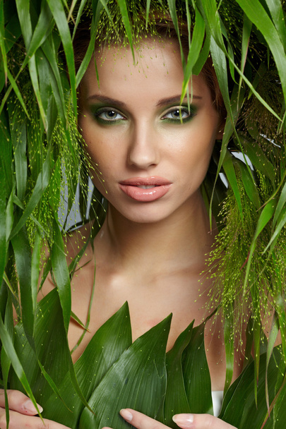 Ecology woman, green concept - Fotoğraf, Görsel