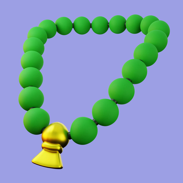 3d Illustration of Tasbih or Prayer Beads - Фото, зображення