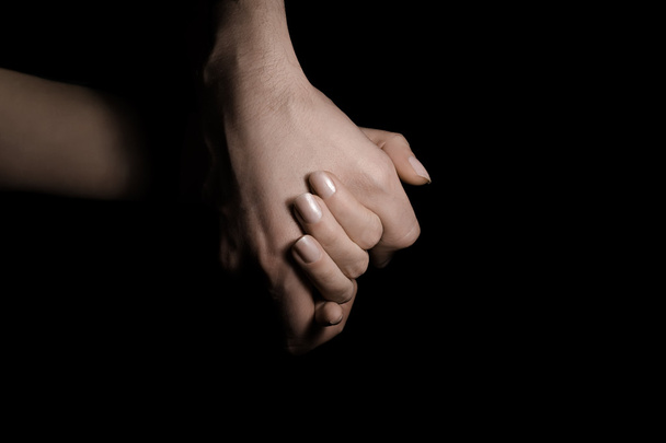 holding hands in the dark - Zdjęcie, obraz