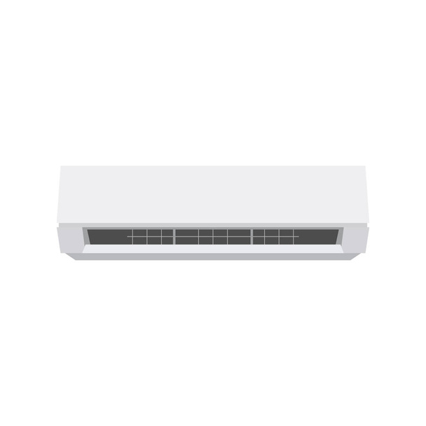 air conditioner flat design vector illustration isolated on white background. - ベクター画像