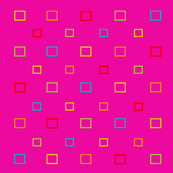 Vierkante kleurrijke achtergrond - Vector, afbeelding