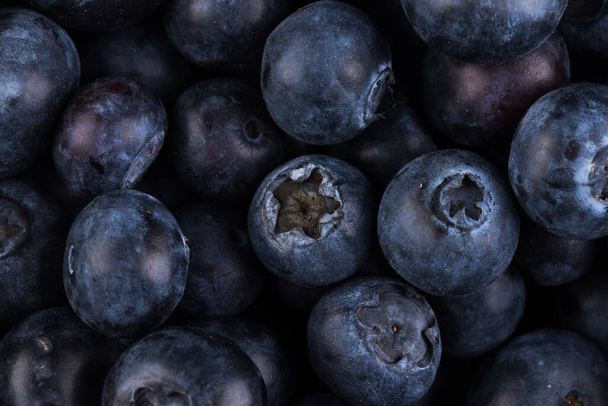 Group of fresh juisy blueberries isolated on white background - Photo, image