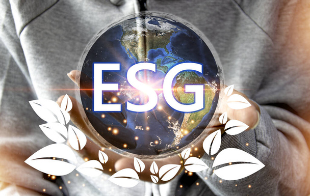 ESG ist ein Konzept zur nachhaltigen Unternehmensentwicklung, das für Umwelt, Soziales und Governance steht. ESG ist heute bei Anlegern auf der ganzen Welt beliebt. - Foto, Bild