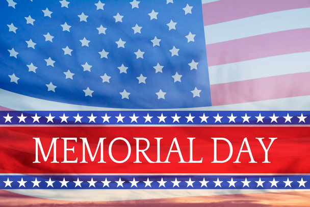 Stany Zjednoczone Ameryki memorial day tło - Zdjęcie, obraz