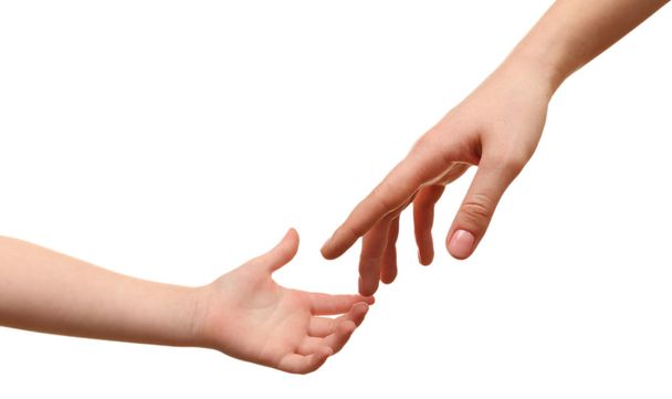 Child and mother hands - Foto, imagen