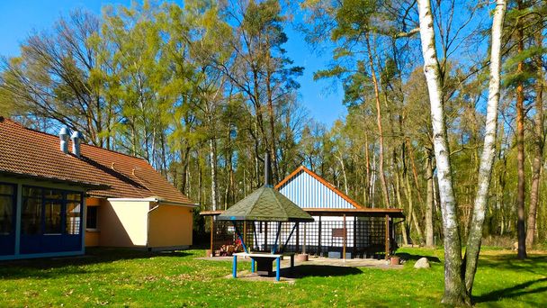 Antiga colónia de bungalow na costa do Mar Báltico - Foto, Imagem