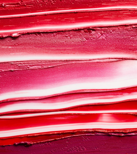 Punainen huulipuna tahriintunut rakenne tausta - Valokuva, kuva