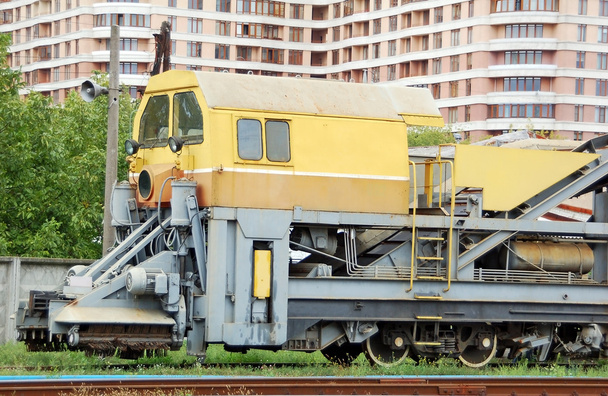 Remoção de neve trem locomotiva
 - Foto, Imagem