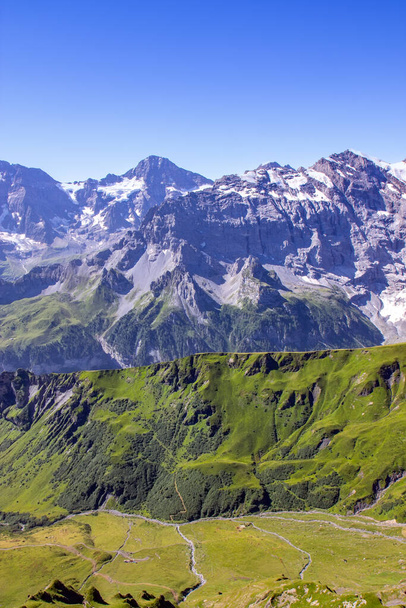 Вид на швейцарські Альпи Юнгфрау і льодовик - Фото, зображення