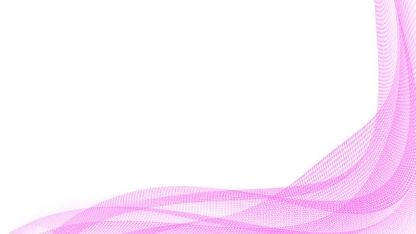 Quadro Fundo abstrato com linhas curvas rosa. quadro rosa abstrato onda ondulada suave triângulo padrão pequeno  - Foto, Imagem