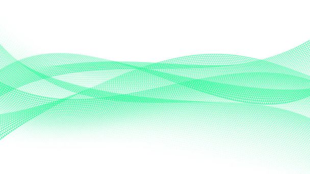 Рамка Абстрактный фон с зелеными волнистыми линиями. голубой зеленый волнистый абстрактная кривая гладкий маленький треугольник картина  - Фото, изображение