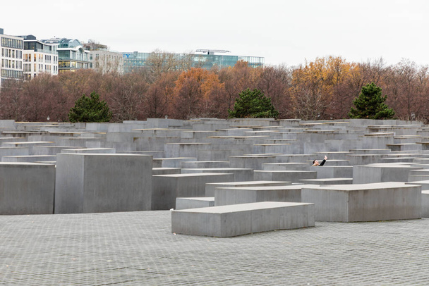 Weergave van Joodse Holocaust Memorial, Berlin, Duitsland - Foto, afbeelding