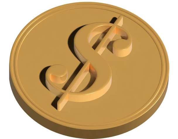 monedas de oro 3d con flechas - Vector, imagen