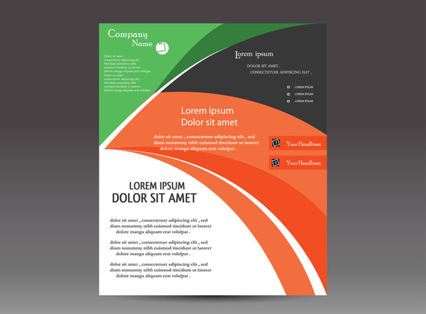 Brochure with Abstract - Vector, Image