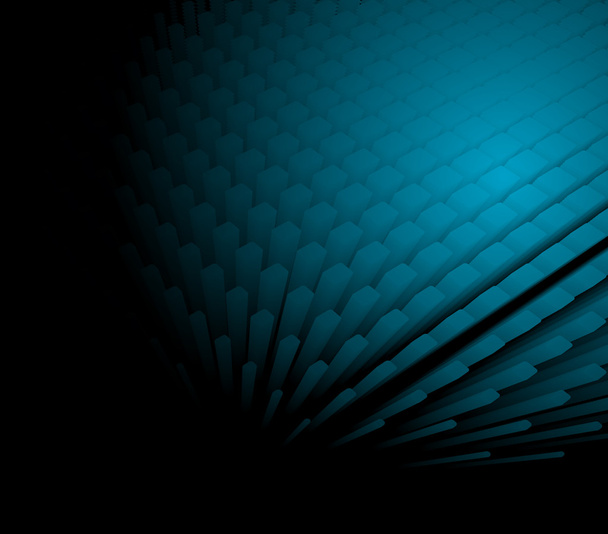 3D abstrakte dynamische blaue Hintergrund - Vektor, Bild