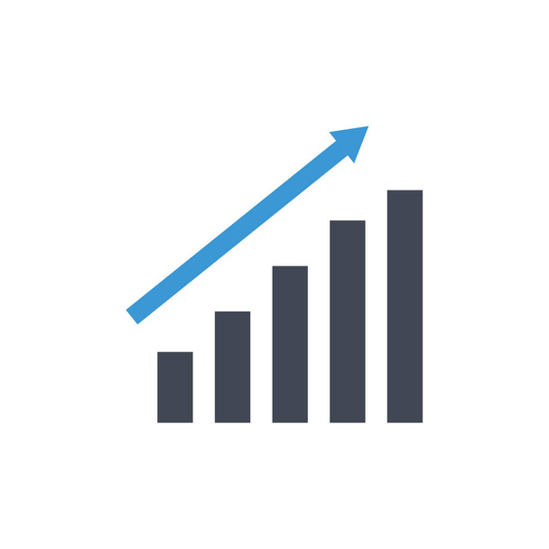 vector illustration icon of a chart  - Vector, Imagen