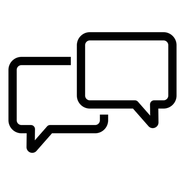Sprechblasen-Ikone. Chat-Symbol-Vektor-Illustration - Vektor, Bild