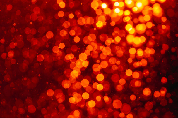 Abstract red winter bokeh defocused background - Foto, immagini