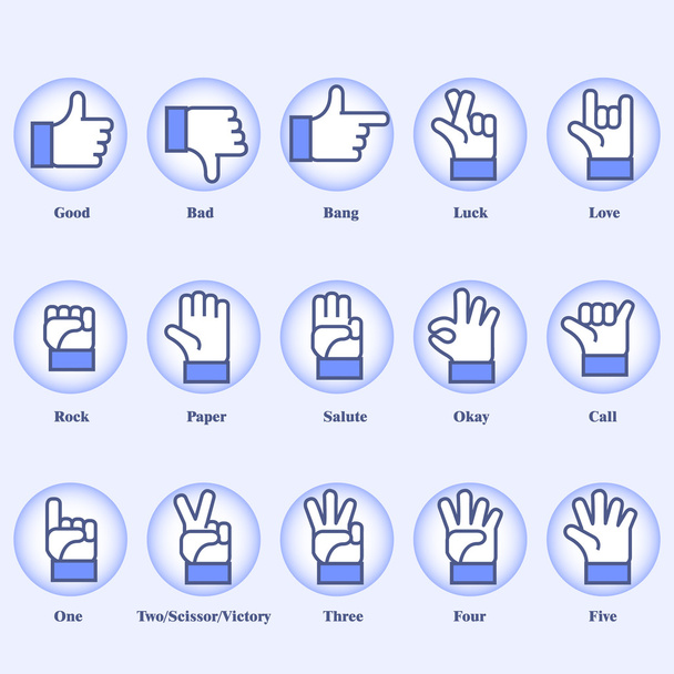 15 hand tekenen - Vector, afbeelding