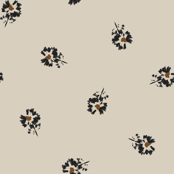 Neutral Colour Abstract Floral seamless pattern design for fashion textiles, graphics, backgrounds and crafts - Vektori, kuva