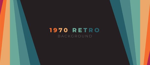 Abstraktní barevný vektor pozadí 70. let. Retro Retro Colors ze 70. let, 80. a 90. let. retro tapety s liniemi, duhové pruhy. vhodný pro plakát, banner, dekorativní, nástěnný výtvarný. - Vektor, obrázek