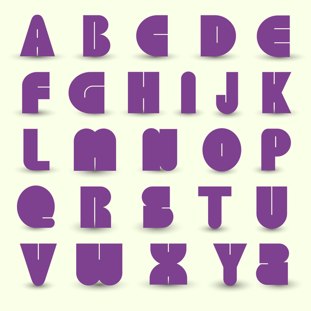 Set of alphabet. - Vector, Image