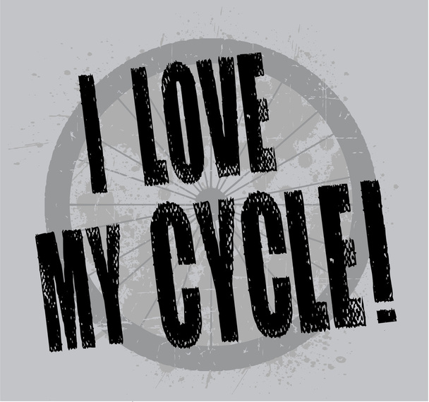Mám rád můj cyklus! - Vektor, obrázek