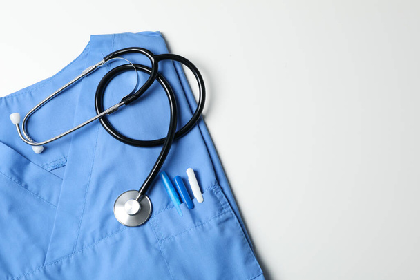 Lékařská uniforma - zdravotní péče, Den zdravotnických pracovníků, prostor pro text - Fotografie, Obrázek