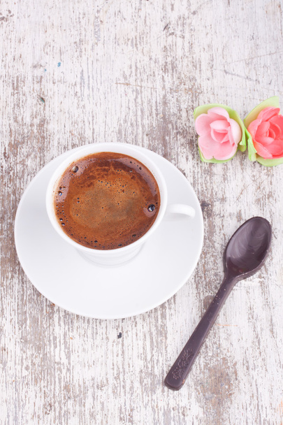 Turkish coffee and spoon - Zdjęcie, obraz