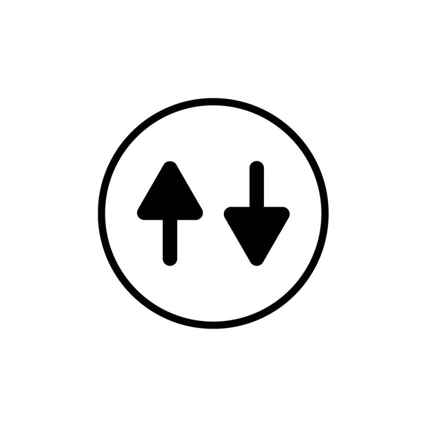 illustration vectorielle des flèches de navigation icône moderne - Vecteur, image