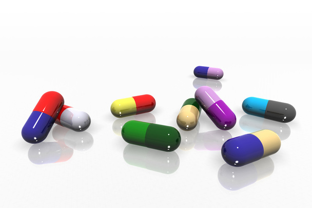 Pills render - Foto, Imagen