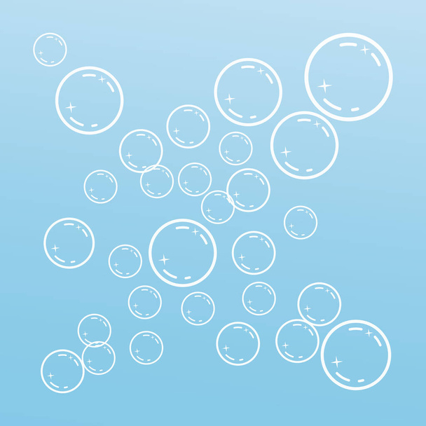 Natural realistic bubble design - Vektor, kép