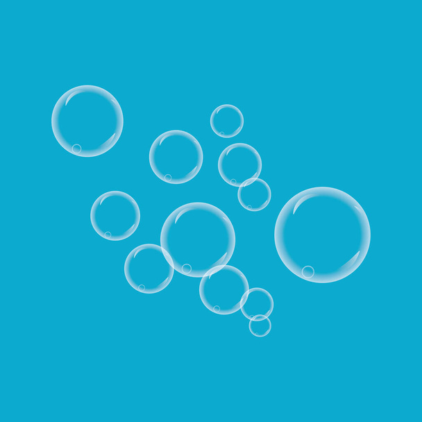 Natural realistic bubble design - Vektor, kép