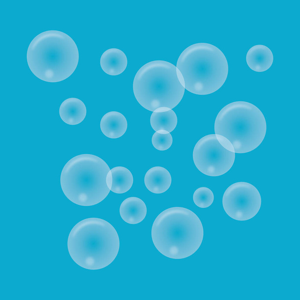Természetes reális buborék design - Vektor, kép