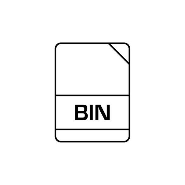  dokument rozszerzenia nazwy pliku bin   - Wektor, obraz