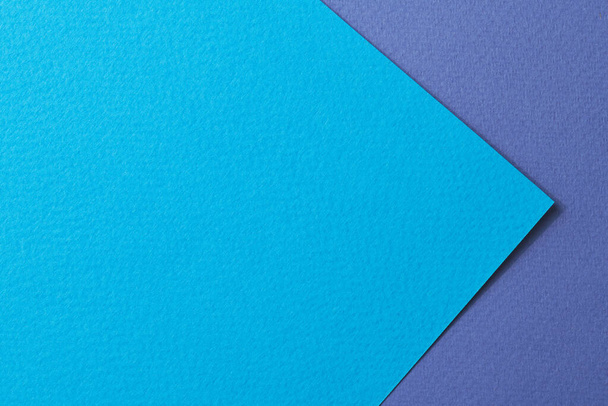 Rough kraft paper background, paper texture different shades of blue. Mockup with copy space for tex - Foto, Bild