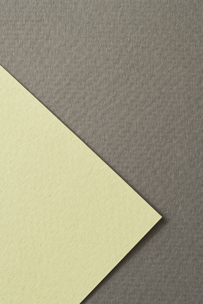 Rough kraft paper background, paper texture black green colors. Mockup with copy space for text - Фото, зображення