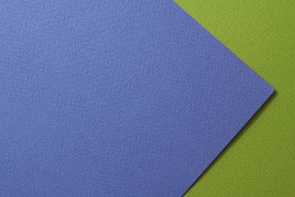 Rough kraft paper background, paper texture blue green colors. Mockup with copy space for text - Zdjęcie, obraz