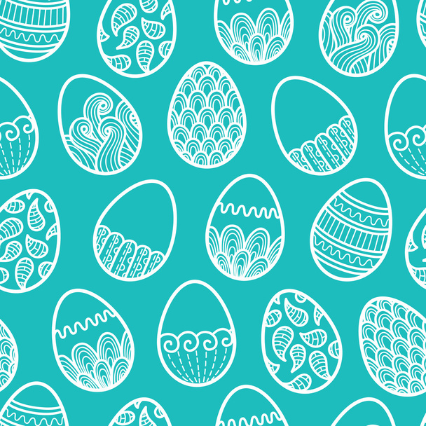 Doodle Easter pattern. - Vector, Image