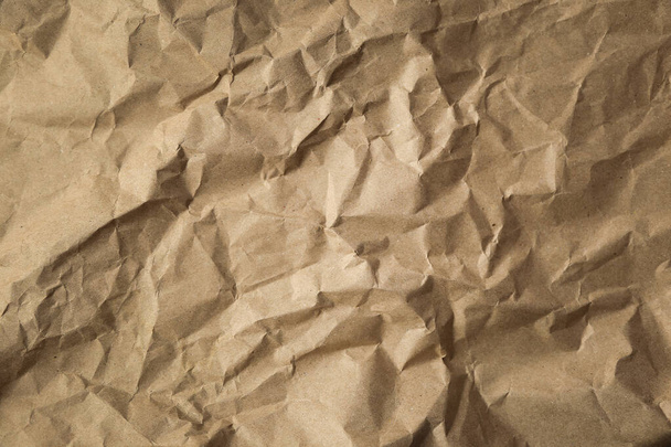 photo background paper crumpled beige color - Valokuva, kuva